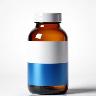 Men's natural energy supplement bottle